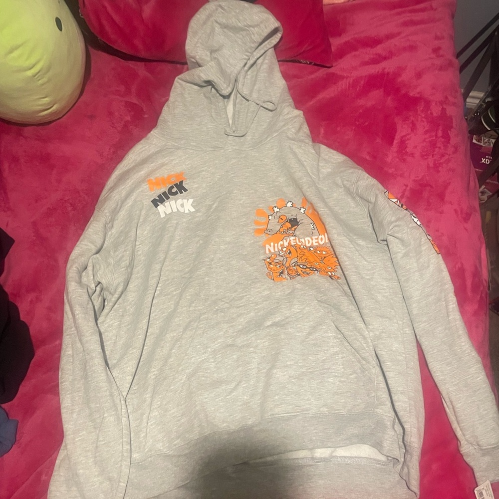 Nickelodeon Gray Hoodie for Men